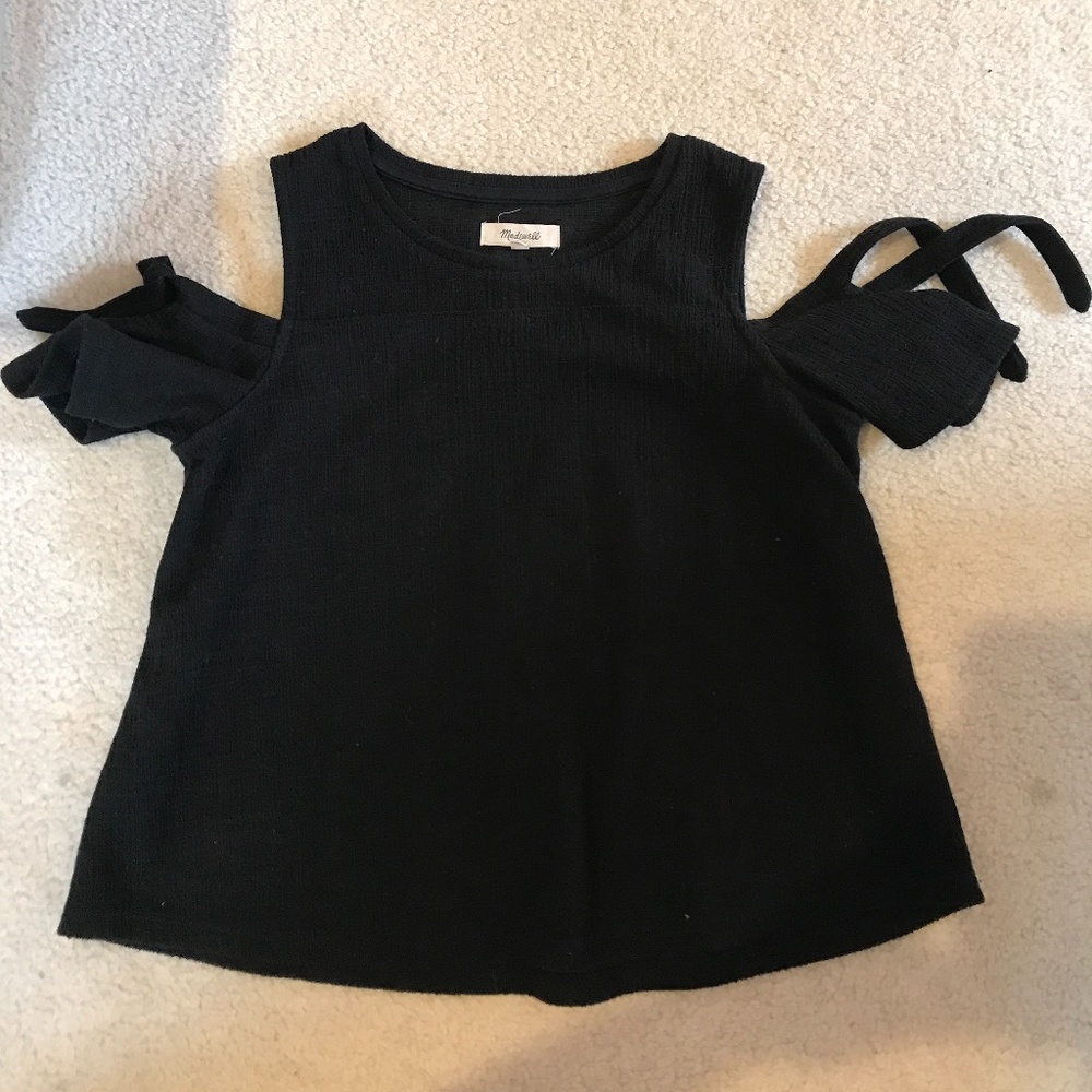 Madewell blouse top black size xs